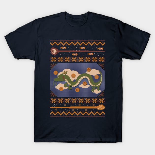 Kamehameha Ugly Sweater T-Shirt by Arinesart